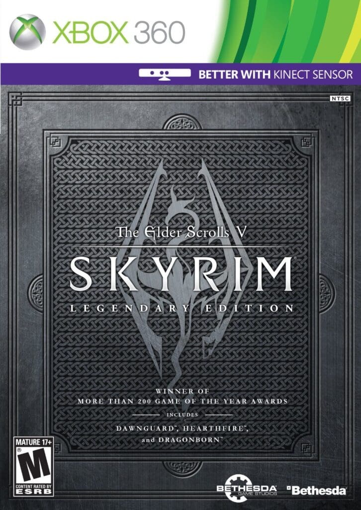 Cover art of Skyrim for Xbox 360
