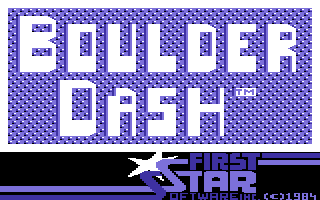 C64 Boulder Dash title screen