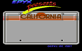 C64 California Games title screen