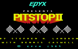 C64 Pitstop II title screen