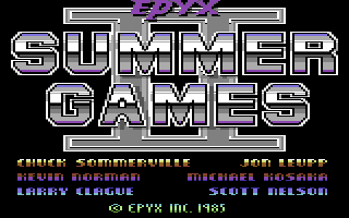 C64 Summer Games II title screen