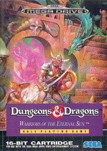 Genesis cover of Dungeons & Dragons Warrior of the Eternal Suns
