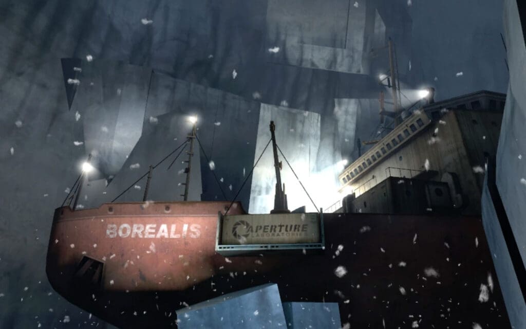 The ship Borealis from Half-Life