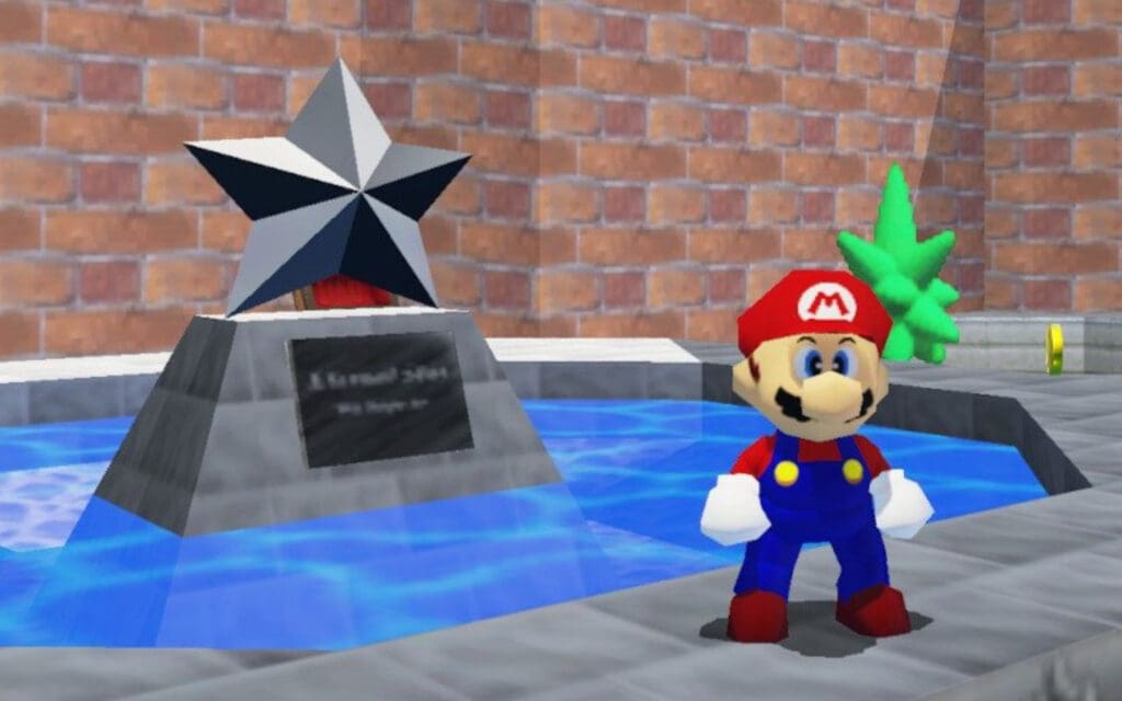 L is Real monument from Super Mario 64
