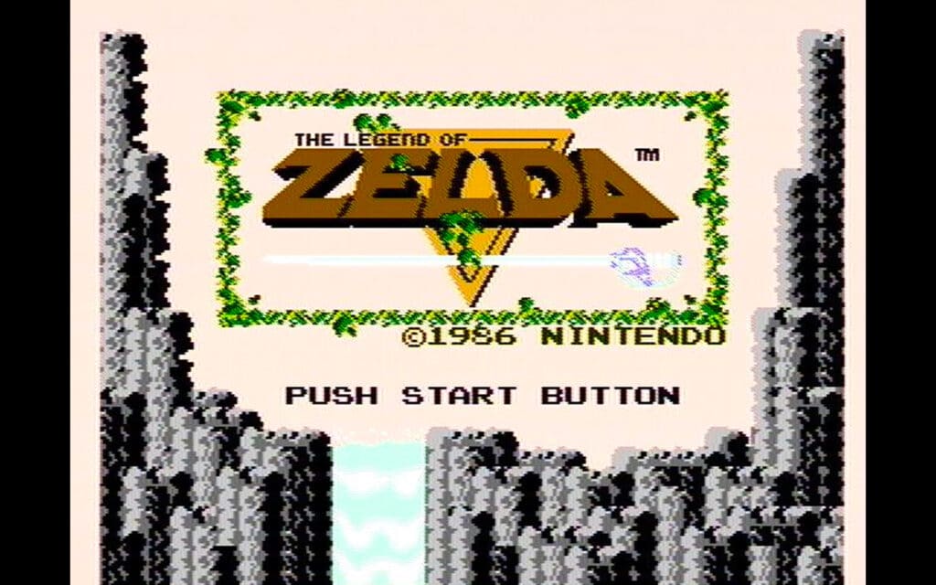 The Legend of Zelda title screen