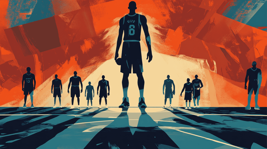 Tall NBA player