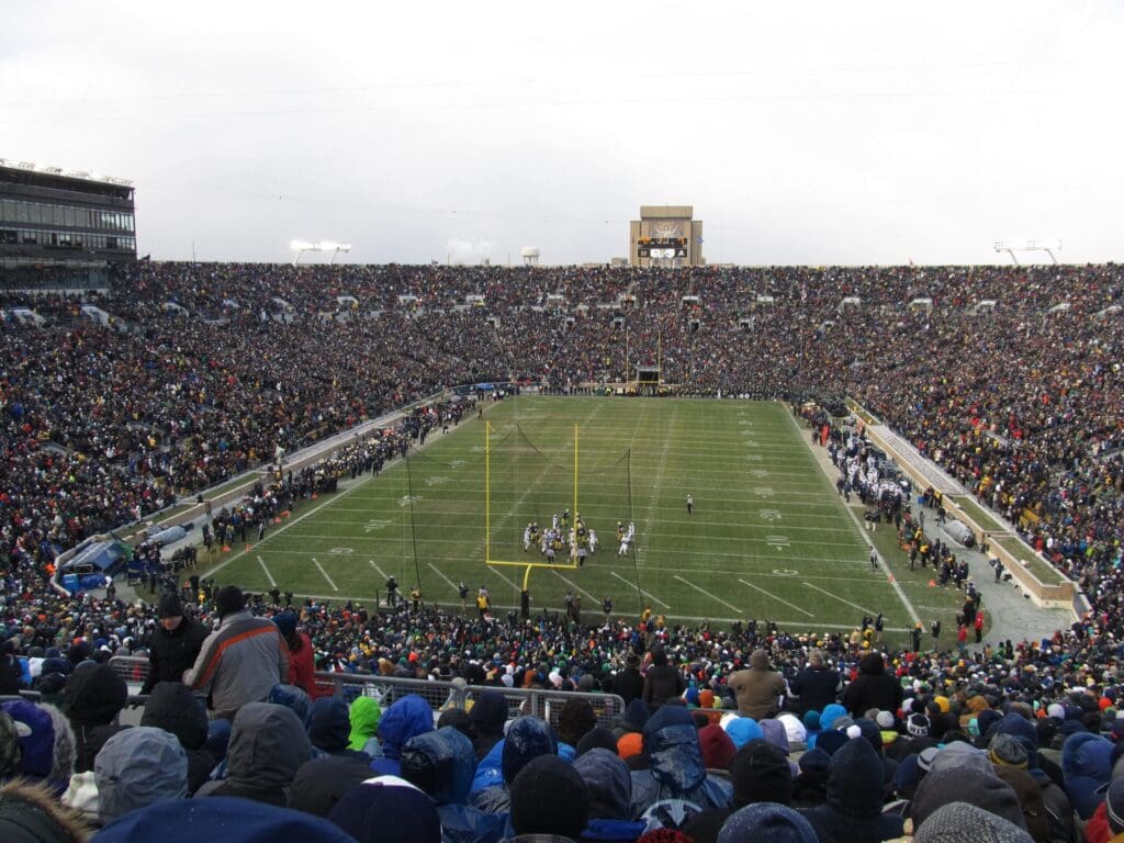 Notre Dame Fighting Irish vs. BYU Cougars, Notre Dame Stadium, University of Notre Dame, South Bend, Indiana
