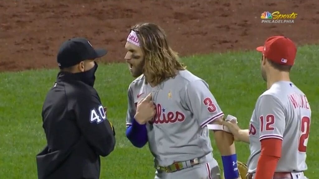 Bryce Harper gets ejected after telling ump to be a professional
