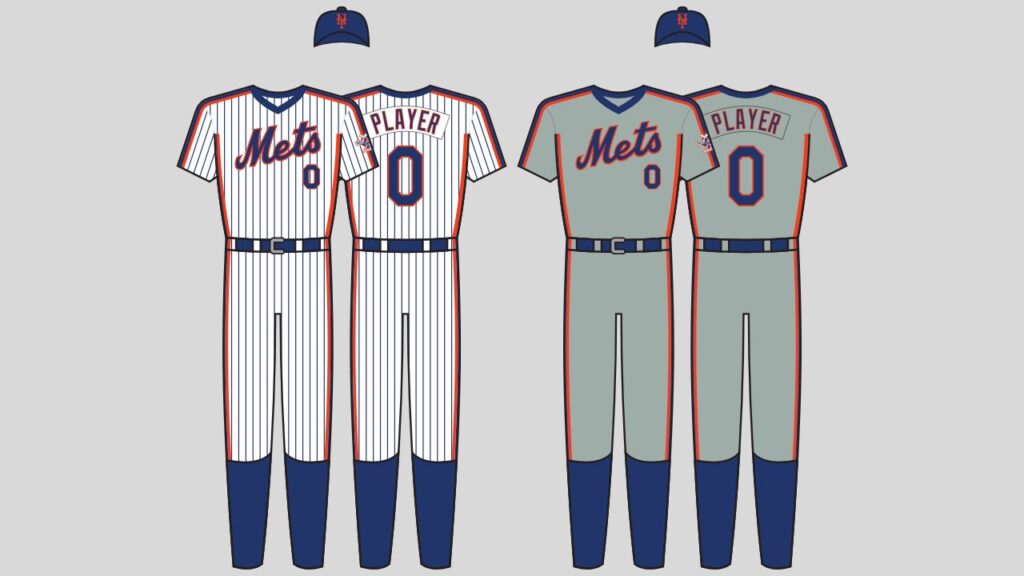 New York Mets 1980s Racing Stripes