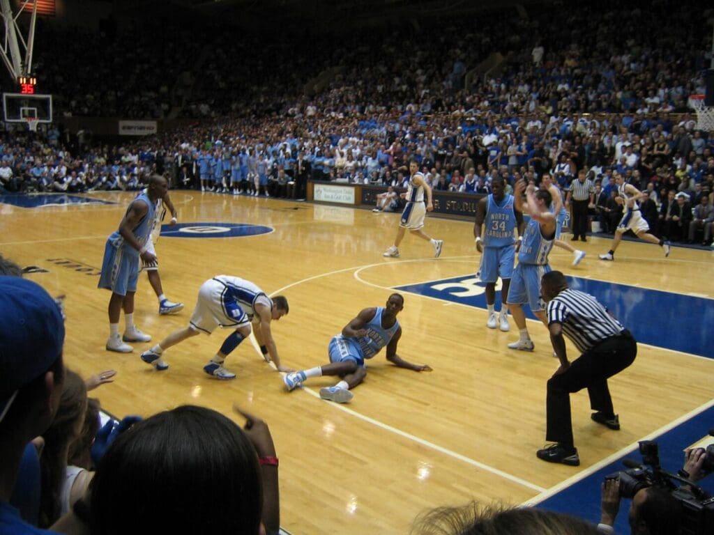 North Carolina Tar Heels vs. Duke Blue Devils men's basketball at Cameron Indoor Stadium, March 2006.