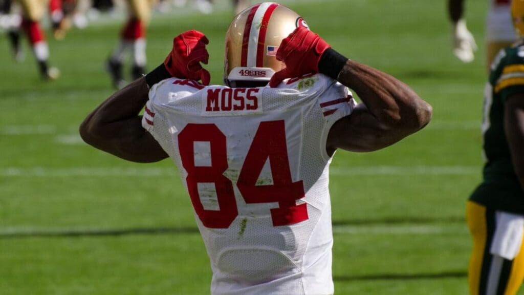 Randy Moss with the 49ers