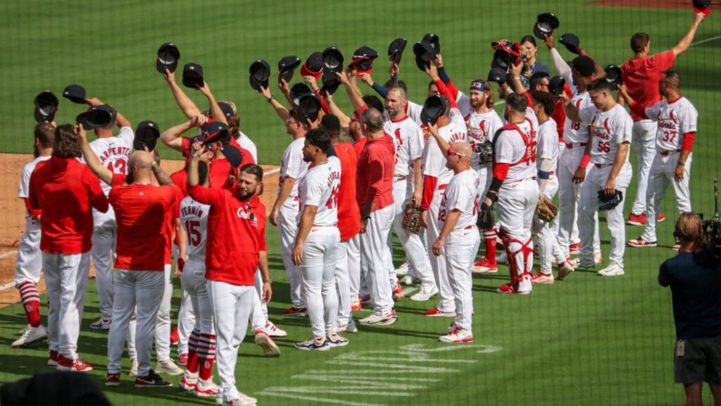 2024 Cardinals salute the fans