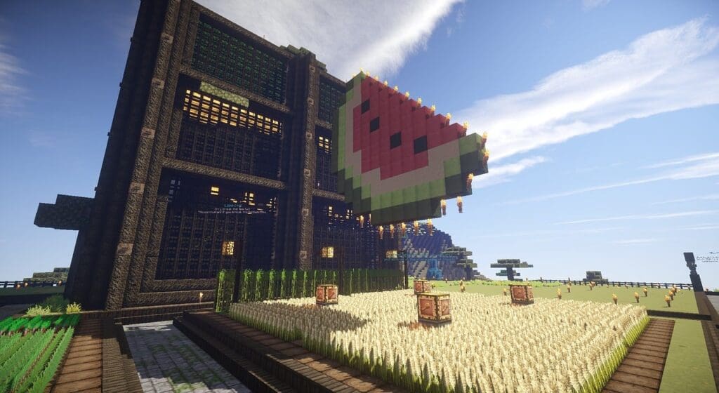 minecraft, pixel art, watermelon, farm, tree farm, minecraft farm, minecraft, minecraft, minecraft, minecraft, minecraft