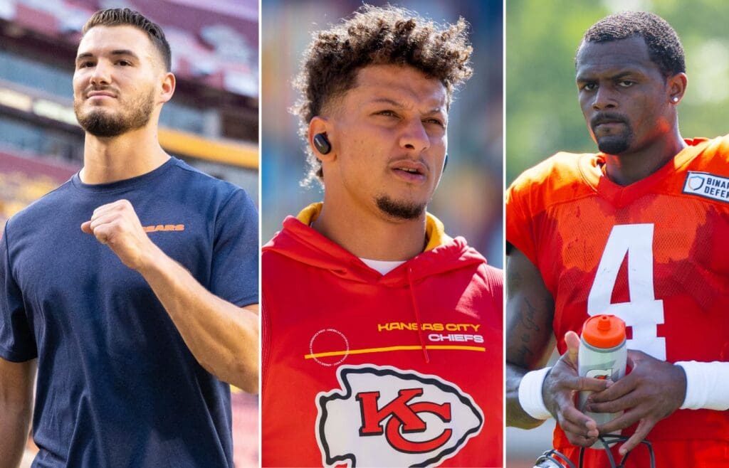 Mitchell Trubisky ,Patrick Mahomes and Deshaun Watson