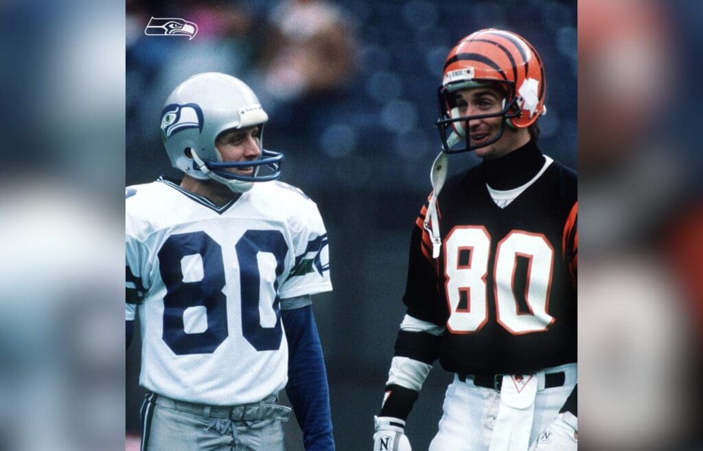 Steve Largent and Chris Collinsworth