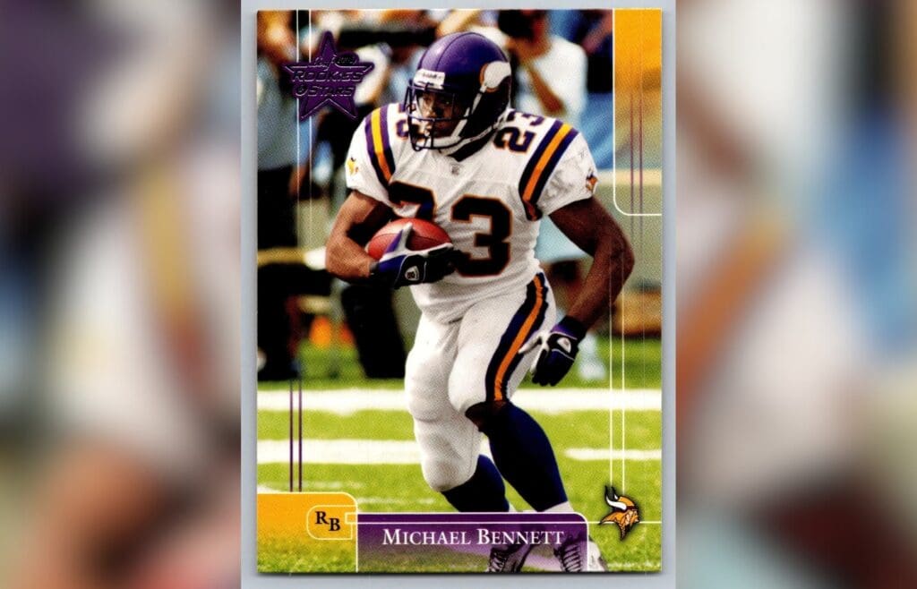 2002 Leaf Rookies & Stars 54 Michael Bennett Minnesota Vikings Football Card