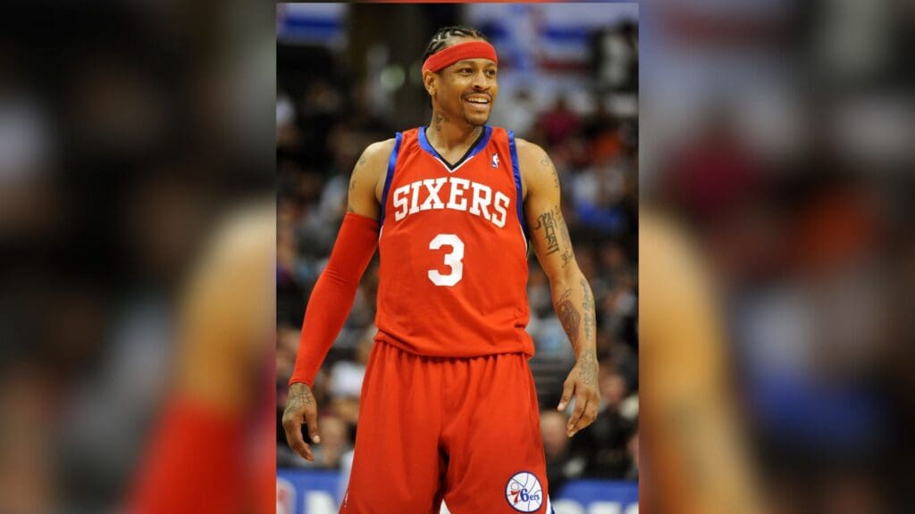 Dec 31, 2009; Los Angeles, CA, USA; Philadelphia 76ers guard Allen Iverson (3) during the game against the Los Angeles Clippers at the Staples Center. The Clippers defeated the 76ers 104-88.