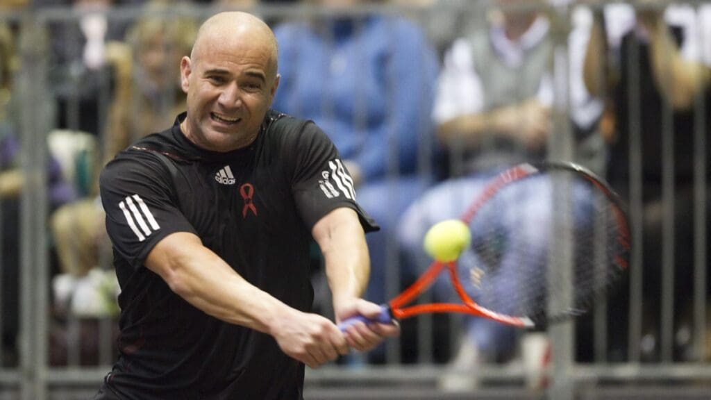 Nov. 15, 2010; Washington, D.C, USA; Andre Agassi at the WTT Smash Hits at American University