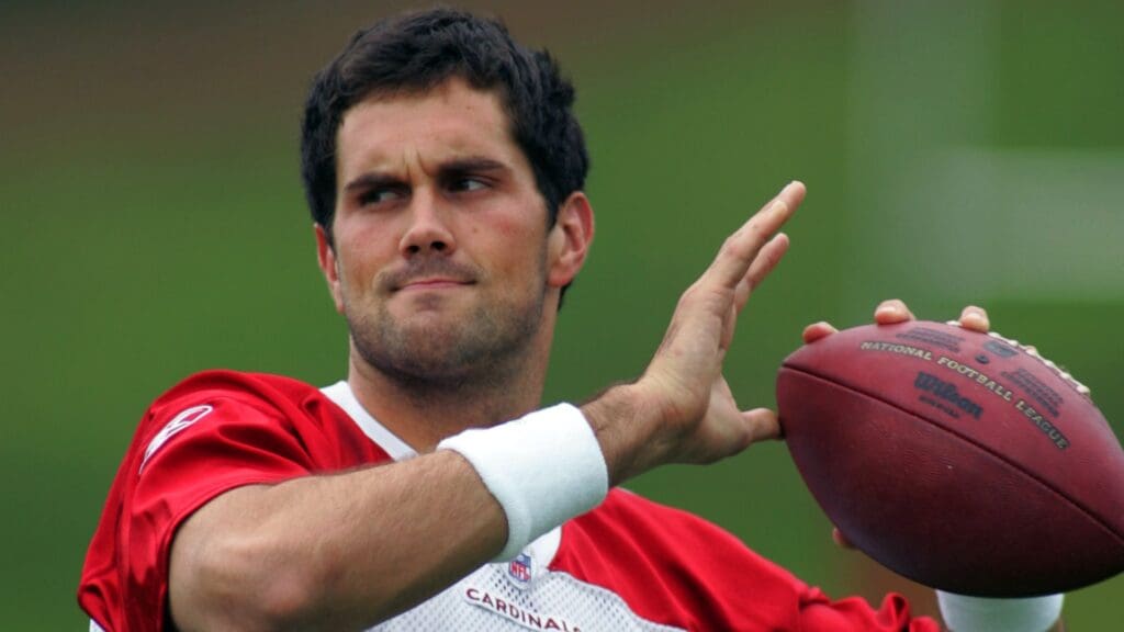 Aug 15 2006; Flagstaff, AZ, USA; Arizona Cardinals quarterback (11) Matt Leinart attends his first practice at Northern Arizona University.