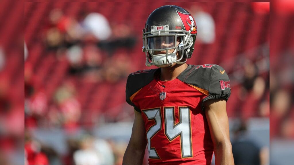 Dec 30, 2018; Tampa, FL, USA; Tampa Bay Buccaneers cornerback Brent Grimes (24) prior to the game at Raymond James Stadium.