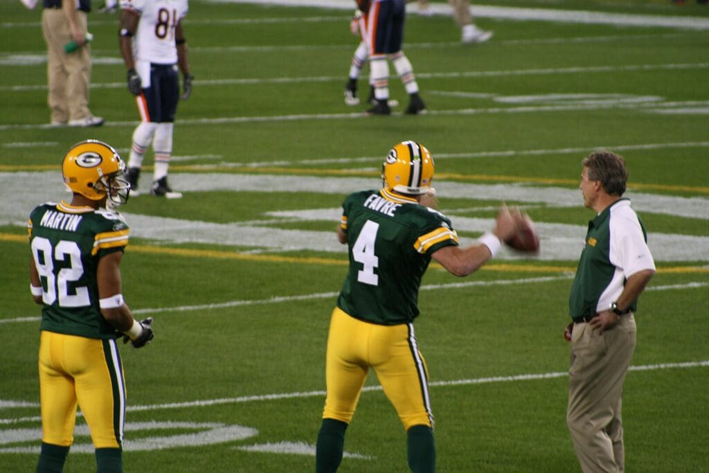 Brett Favre and Ruvell Martin