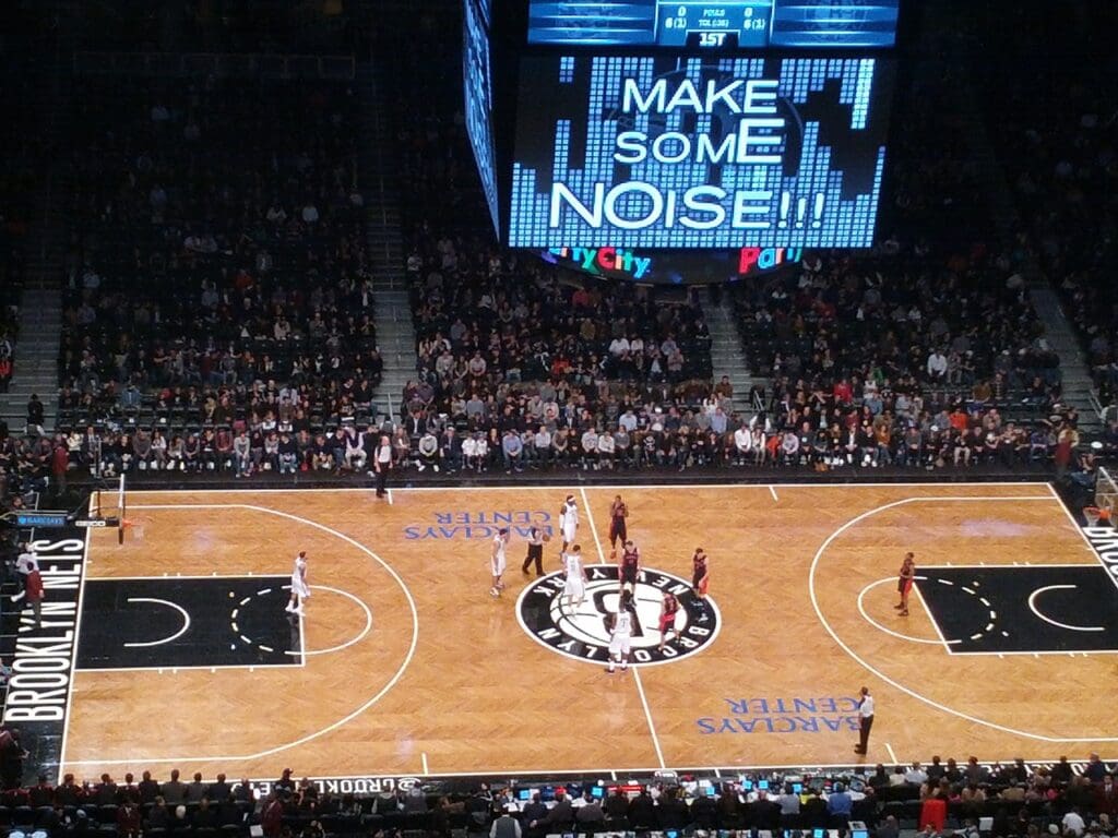 Brooklyn Nets debut game against the Raptors on 3 November 2012