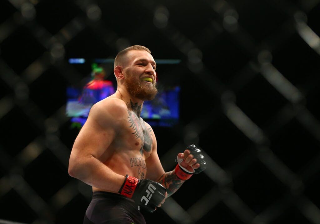 March 5, 2016; Las Vegas, NV, USA; Conor McGregor during UFC 196 at MGM Grand Garden Arena.