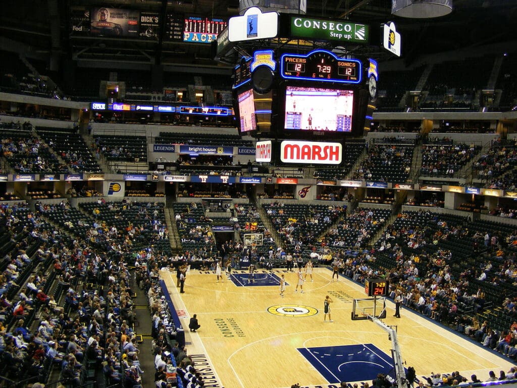 Conseco Fieldhouse during an Indiana Pacers