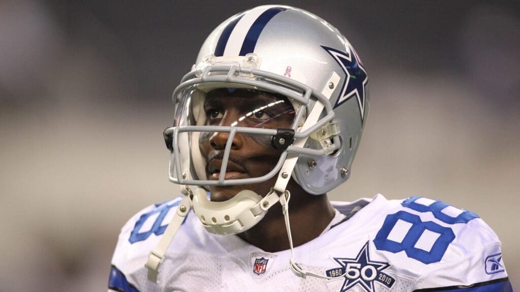 Oct 25, 2010; Arlington, TX, USA; Dallas Cowboys receiver Dez Bryant (88) prior to the game against the New York Giants at Cowboys Stadium.
