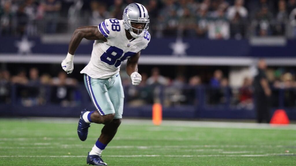 Nov 19, 2017; Arlington, TX, USA; Dallas Cowboys wide receiver Dez Bryant (88) runs a route against the Philadelphia Eagles at AT&T Stadium.