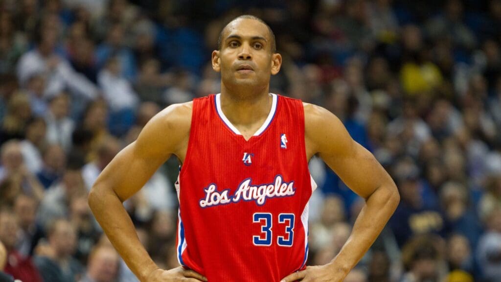 Jan 17, 2013; Minneapolis, MN, USA; Los Angeles Clippers forward Grant Hill (33) looks on during the fourth quarter against the Minnesota Timberwolves at the Target Center. The Clippers defeated the Timberwolves 90-77. Mandatory Credit: Brace Hemmelgarn-Imagn Images