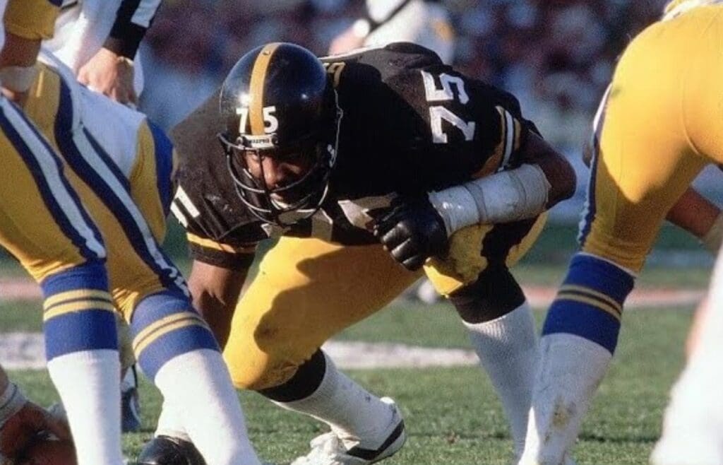 Greene with the Pittsburgh Steelers in 1975