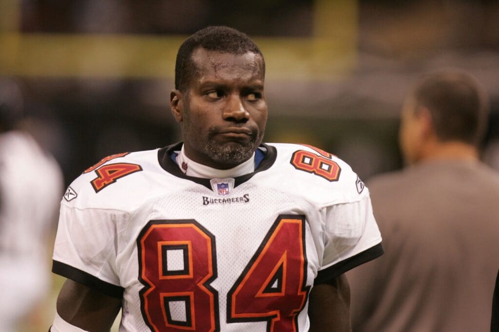 Dec. 2, 2007; New Orleans, LA, USA; Tampa Bay Buccaneers wide receiver (84) Joey Galloway walks along the sideline during his game against the New Orleans Saints at the Louisiana Superdome. The Buccaneers defeated the Saints 27-23.