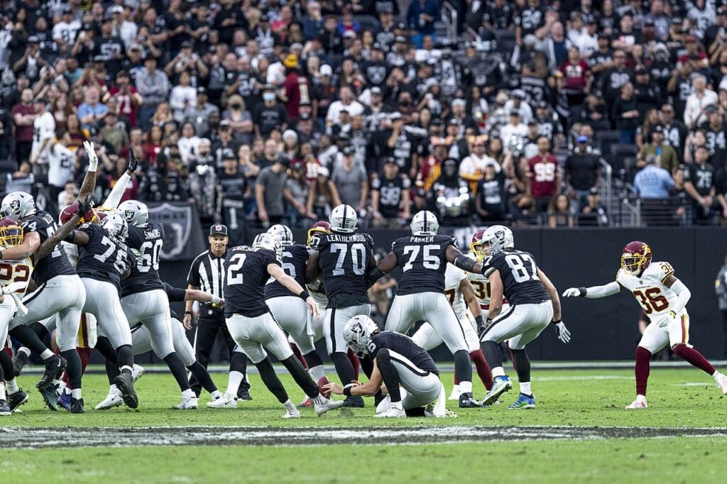 Las Vegas Raiders placekicker, Daniel Carlson