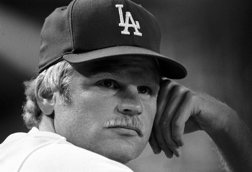 Unknown date 1989; Los Angeles, CA; USA; FILE PHOTO; Los Angeles Dodgers pitcher Jerry Reuss (41) during the 1989 season at Dodger Stadium