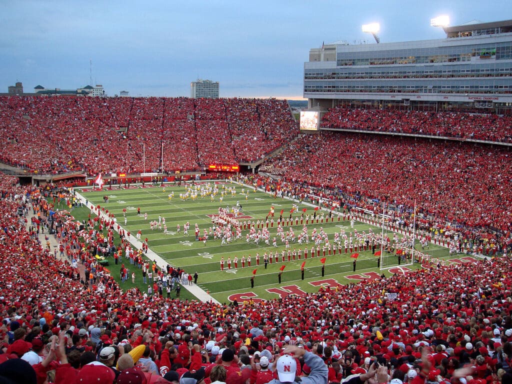 Memorial Stadium in Lincoln, Nebraska Cornhuskers football