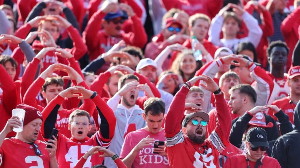 Oct 26, 2024; Columbus, Ohio, USA; Ohio State Buckeyes fans before the game against the Nebraska Cornhuskers at Ohio Stadium