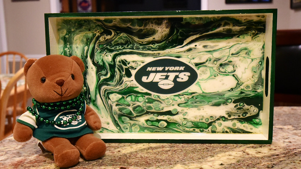 New York Jets St￭ Bear and Tray