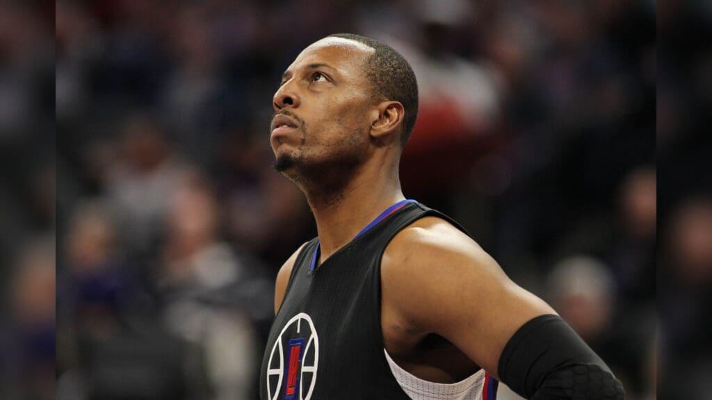 Nov 18, 2016; Sacramento, CA, USA; Los Angeles Clippers forward Paul Pierce (34) against the Sacramento Kings at Golden 1 Center. The Clippers defeated the Kings 121-115.
