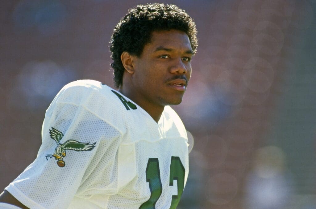 Unknown date and Location; USA; FILE PHOTO; Philadelphia Eagles quarterback Randall Cunningham on the field.