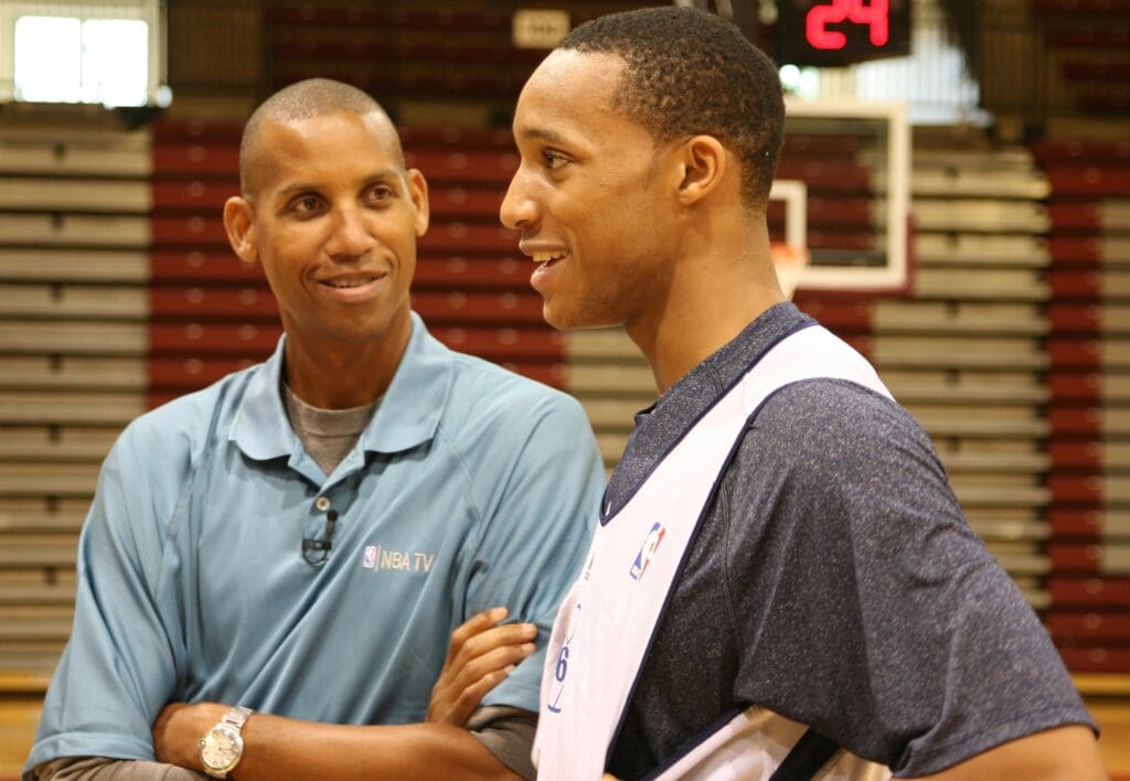 Reggie Miller and Evan Turner