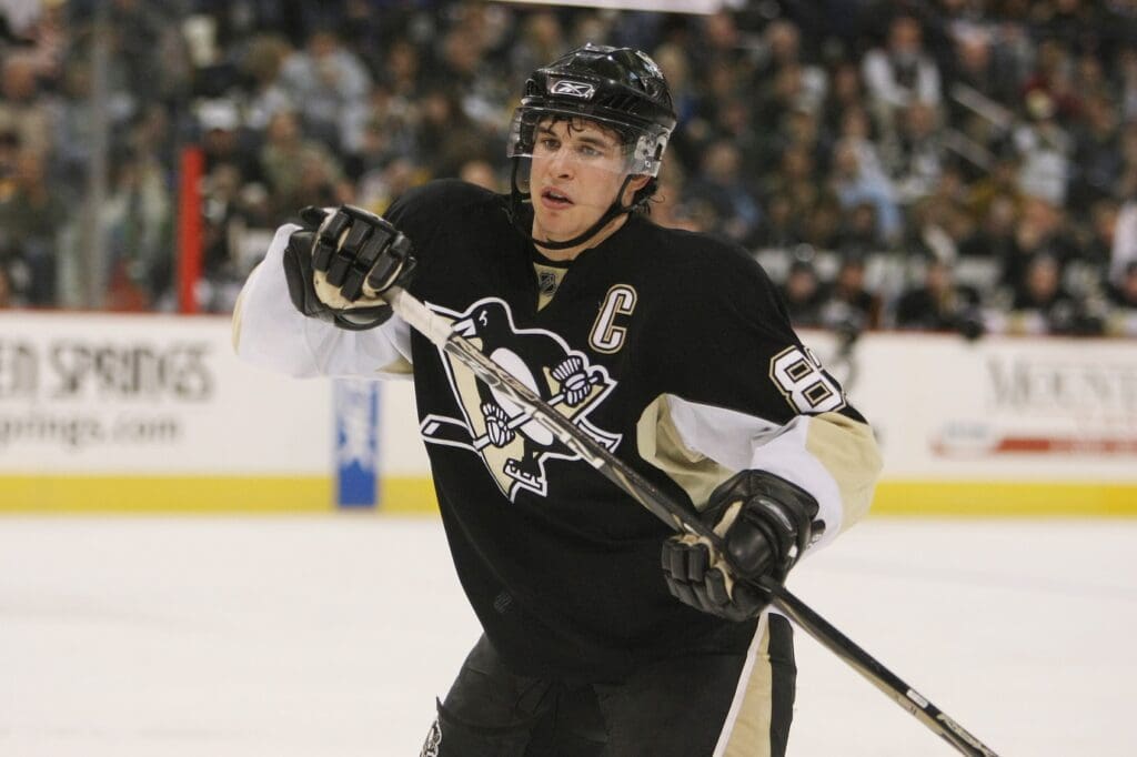 Dec 29, 2007; Pittsburgh, PA, USA; Pittsburgh Penguins center (87) Sidney Crosby during their 2-0 win over the Buffalo Sabres at Mellon Arena in Pittsburgh, PA.