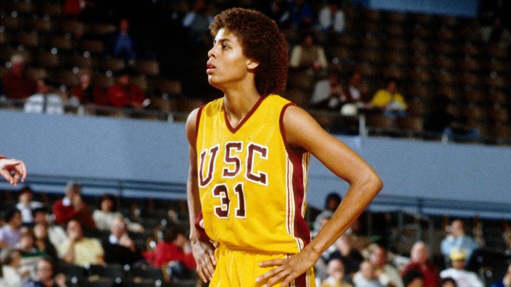 Unknown date; Los Angeles, CA, USA: FILE PHOTO; Southern California Trojans forward Cheryl Miller (31) in action at the Los Angeles Sports Arena