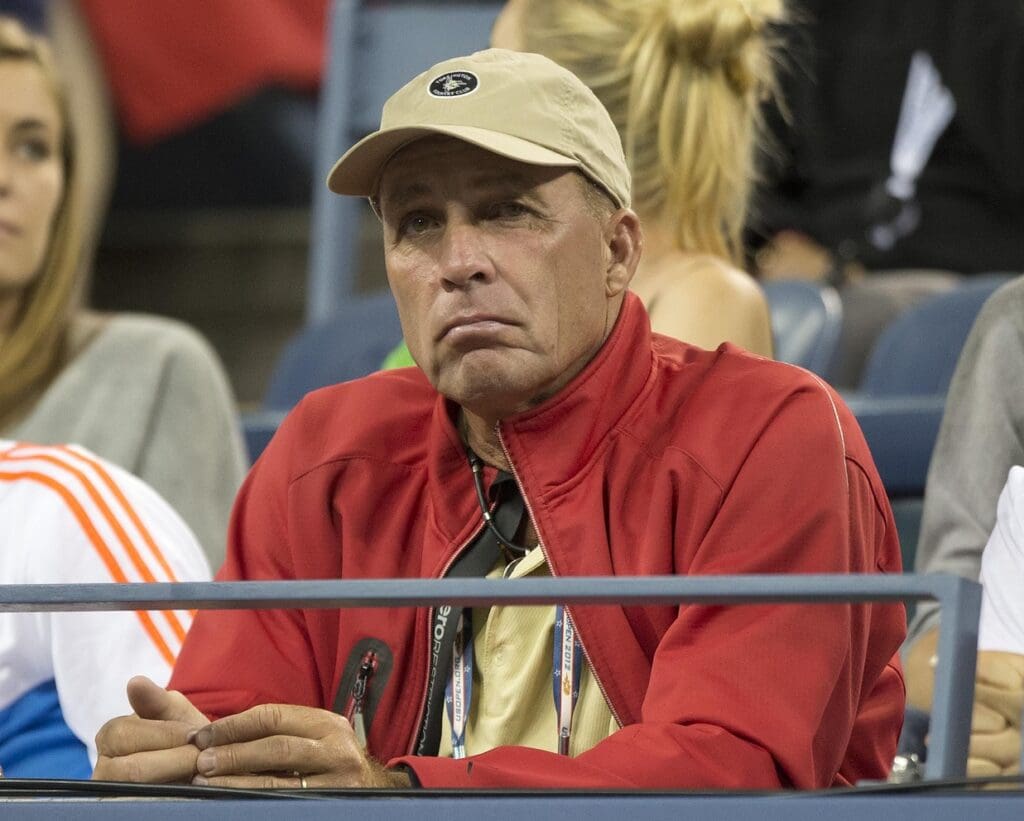 Aug 29, 2012; Queens, NY, USA; Tennis coach Ivan Lendl in attendance during the match between Andy Murray (GBR) and Ivan Dodig (CRO) on day three of the 2012 US Open at Billie Jean King National Tennis Center.