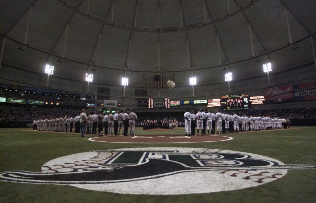 Tropicana Field Opening Day 2002