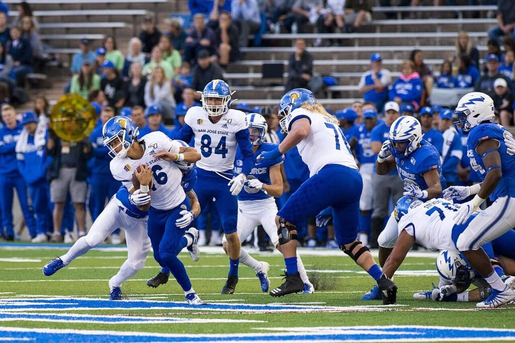 U.S. AIR FORCE ACADEMY, Colo. --   USAFA Football vs San Jose State University  (U.S. Air Force photo/Joshua Armstrong)