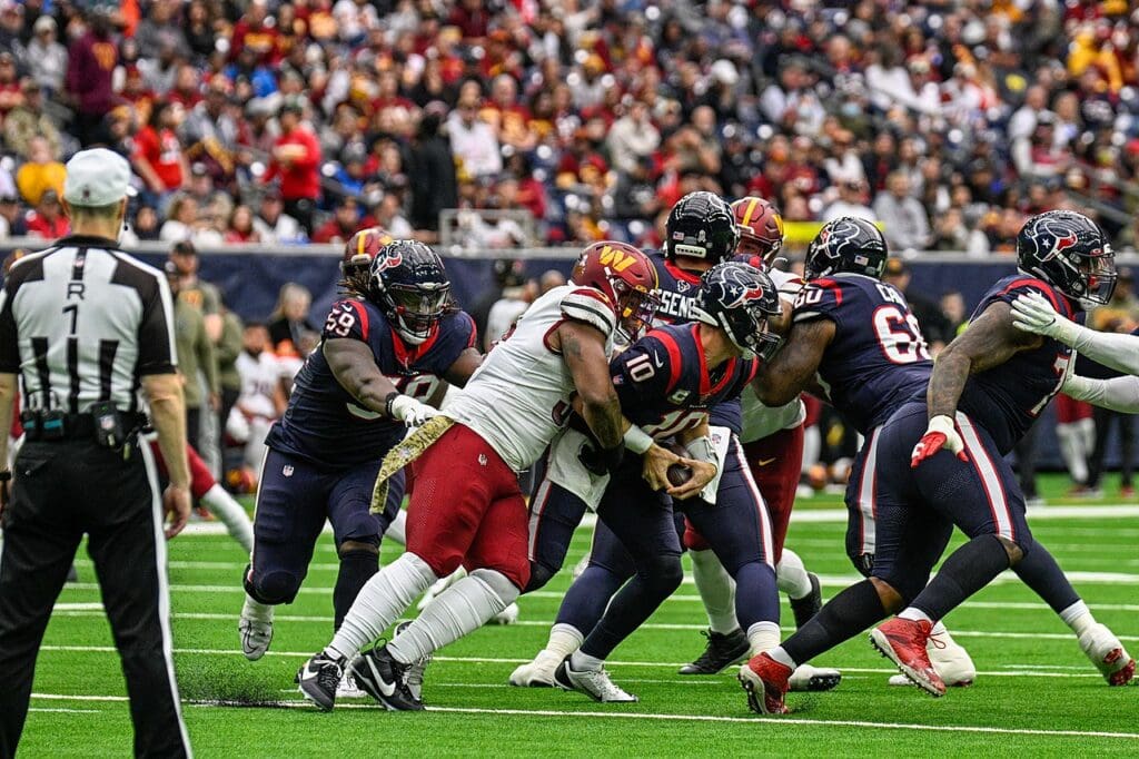 From Week 11 of the NFL Season featuring the Washington Commanders at the Houston Texans from NRG Stadium, Houston, Texas, November 20, 2022. (All-Pro Reels / Joe Glorioso)