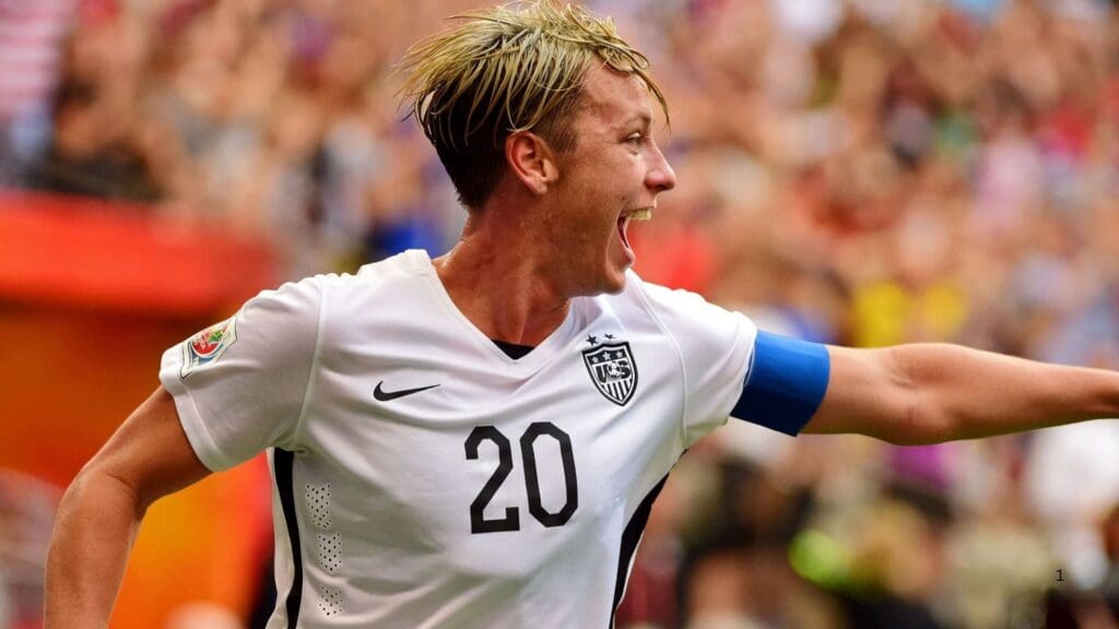 Jun 16, 2015; Vancouver, British Columbia, CAN; United States forward Abby Wambach (20) celebrates after scoring a goal against Nigeria during the first half in a Group D soccer match in the 2015 FIFA women's World Cup at BC Place Stadium.
