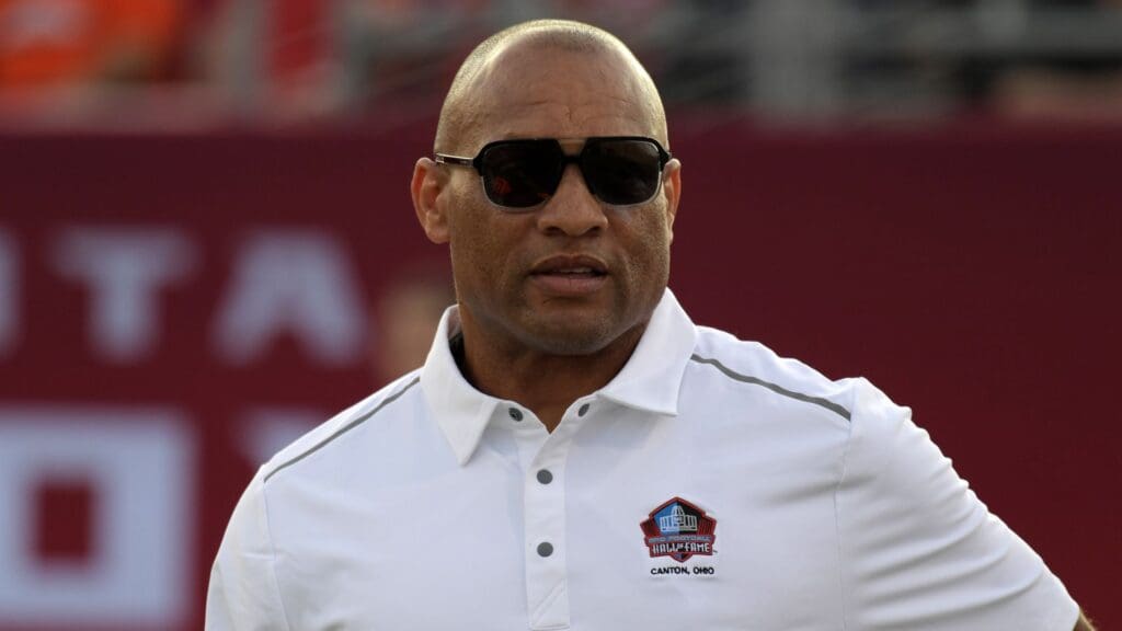 Aug 1, 2019; Canton, OH, USA; Aeneas Williams attends the Pro Football Hall of Fame Game at Tom Benson Hall of Fame Stadium.
