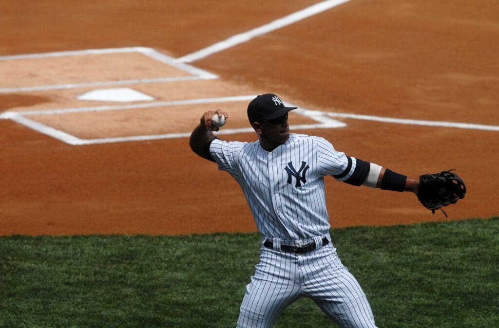 Jun 09, 2007; Bronx, NY, USA; New York Yankees third baseman (13) Alex Rodriguez against the Pittsburgh Pirates at Yankee Stadium.